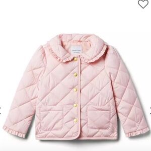 NWOT Janie and Jack Quilted Ruffle Collar Coat